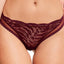 Calvin Klein Phoebe-Burgundy Siren Textured-Lace Thong