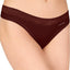 Calvin Klein Phoebe-Burgundy Striped-Waist Modal Thong