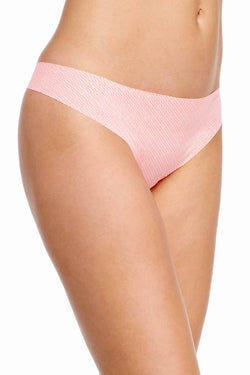 Calvin Klein Pink/Orange Sticks-Print Invisibles Thong thumbnail 1