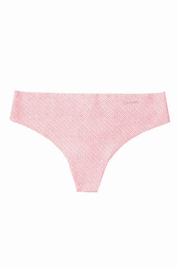 Calvin Klein Pink/Orange Sticks-Print Invisibles Thong thumbnail 3