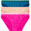 Calvin Klein Pink/Teal/Beige Seamless Bikini 3-Pack