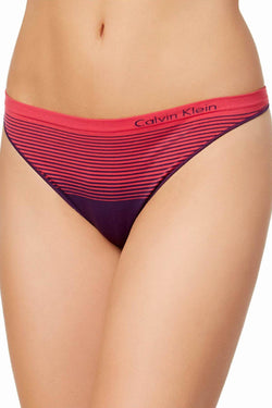 Calvin Klein Plum-Orbit Seamless Illusions Thong thumbnail 1
