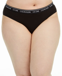 Calvin Klein Plus Ck One Cotton Bikini Underwear Qf6019 Black thumbnail 1