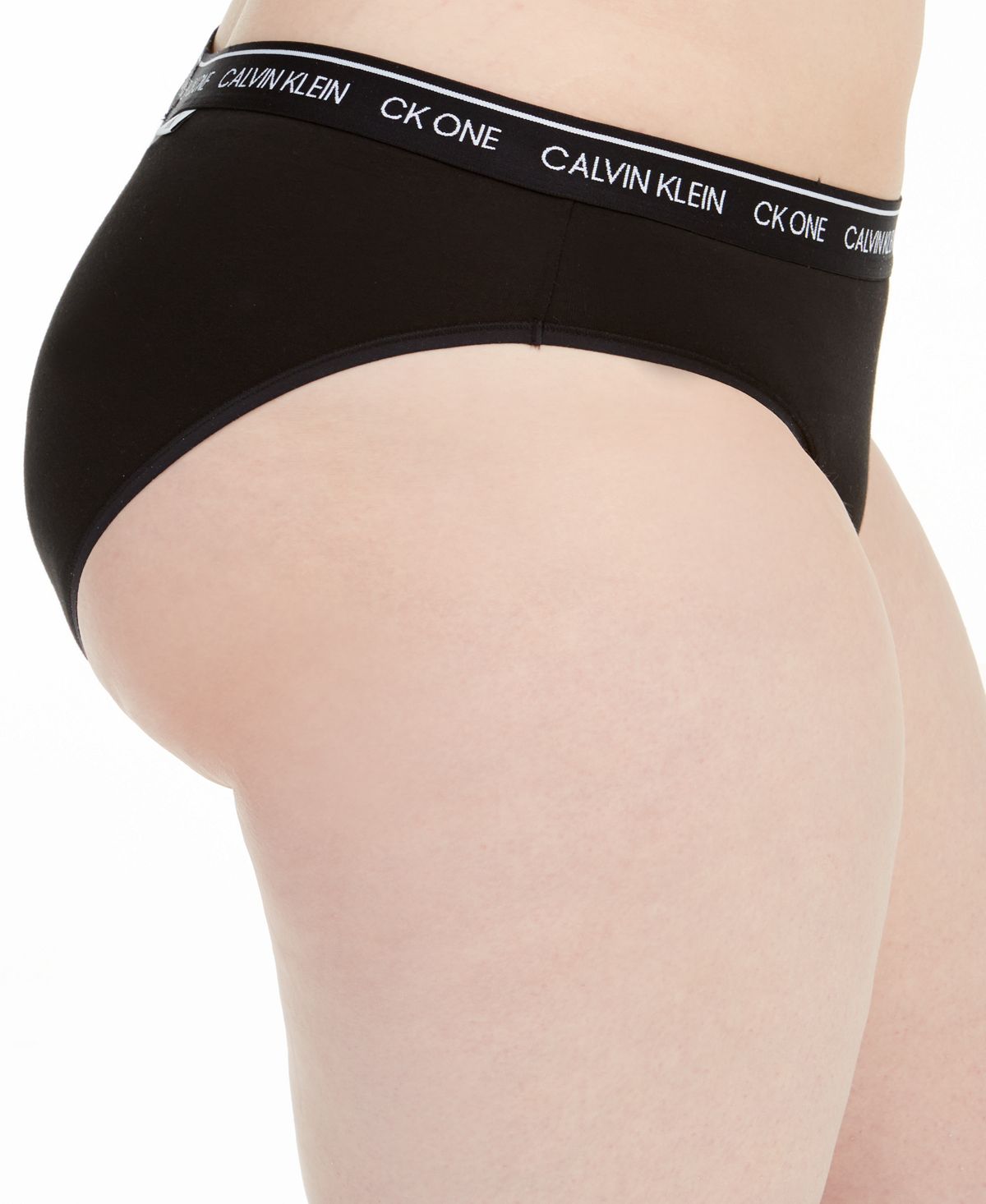 Calvin Klein Plus Ck One Cotton Bikini Underwear Qf6019 Black