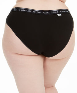 Calvin Klein Plus Ck One Cotton Bikini Underwear Qf6019 Black thumbnail 3