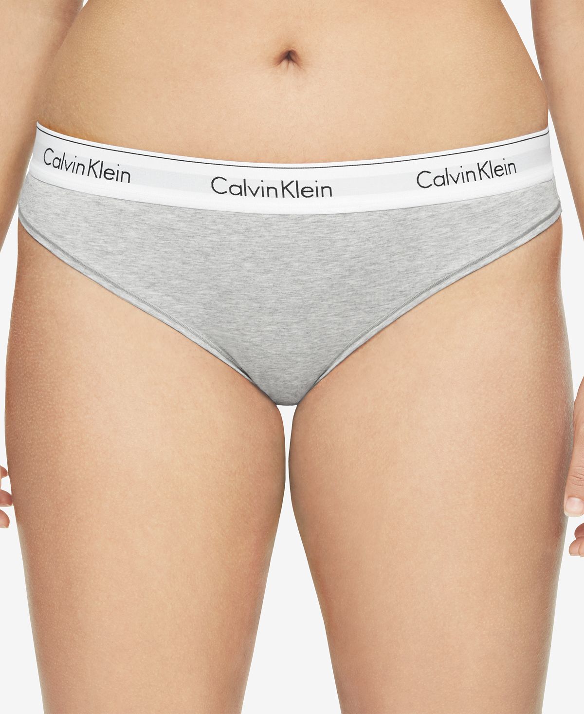 Calvin Klein Plus Modern Cotton Thong Qf5117 Gray