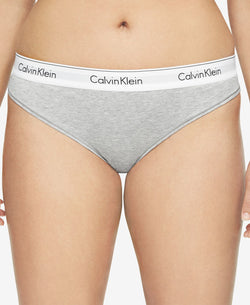 Calvin Klein Plus Modern Cotton Thong Qf5117 Gray thumbnail 1
