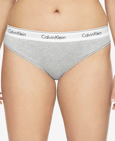 Calvin Klein Plus Modern Cotton Thong Qf5117 Gray