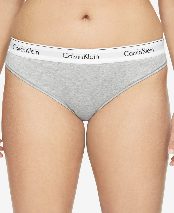 Calvin Klein Plus Modern Cotton Thong Qf5117 Gray