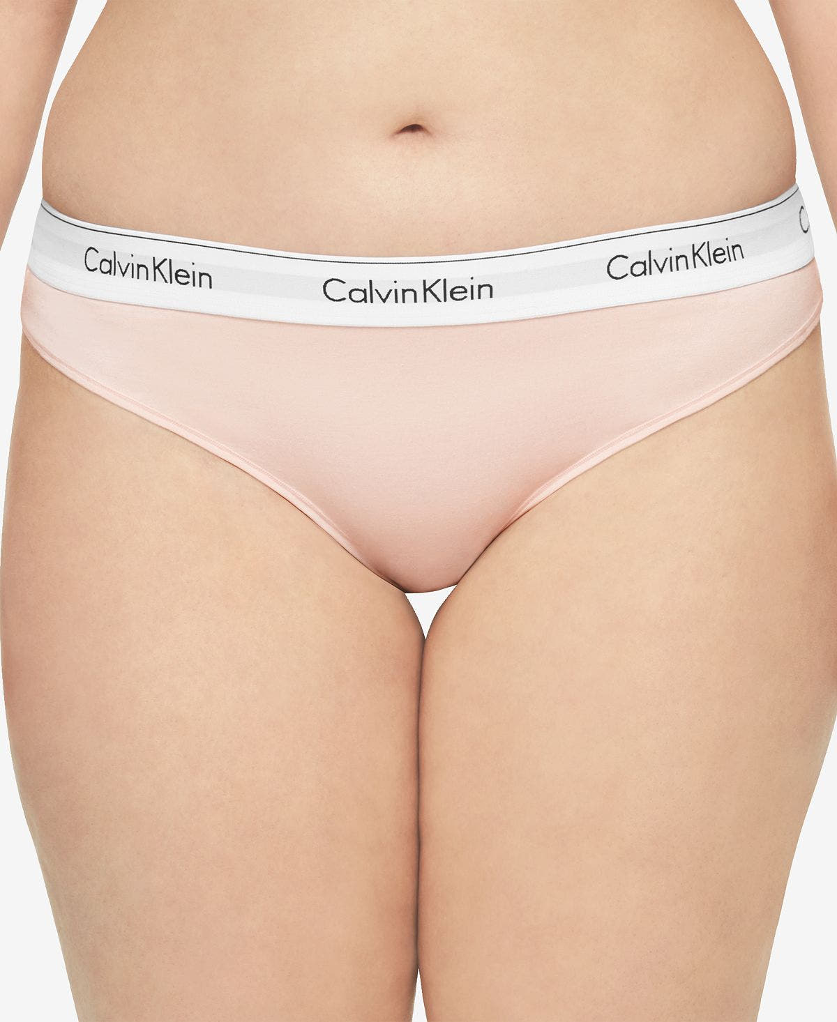 Calvin Klein Plus Modern Cotton Thong Qf5117 Nymph's Thigh
