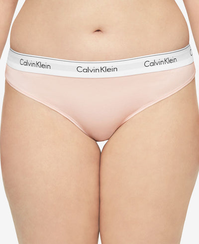 Calvin Klein Plus Modern Cotton Thong Qf5117 Nymph's Thigh