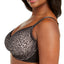 Calvin Klein Plus Seductive Comfort Running Leopard Unlined Perfect Coverage Demi Bra Qf5665 Black