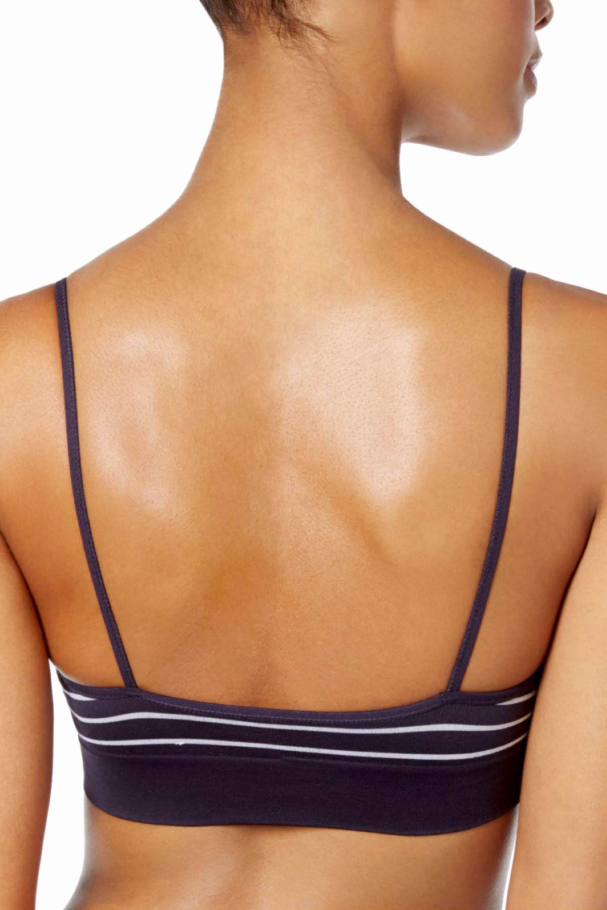 Calvin Klein Prospect Striped Logo-Band Bralette