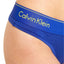 Calvin Klein Pure-Cerulean Modern-Cotton Logo-Waist Thong