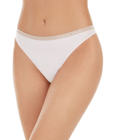 Calvin Klein Pure Seamless Thong Underwear Qd3544 Pink Sky