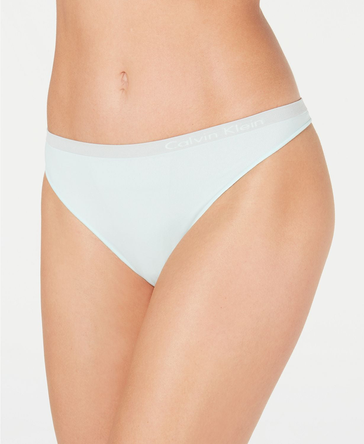 Calvin Klein Pure Seamless Thong in Elysian Green
