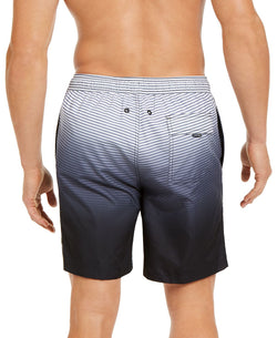 Calvin Klein Quick-dry Uv 50+ Ombr Stripe 7" Swim Trunks Black thumbnail 2