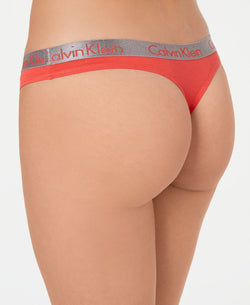 Calvin Klein Radiant Cotton Thong Qd3539 Fire Lily thumbnail 2
