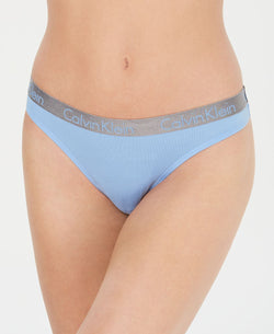 Calvin Klein Radiant Cotton Thong Qd3539 Sensory Blue thumbnail 1