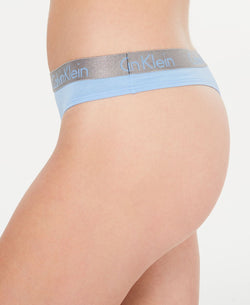 Calvin Klein Radiant Cotton Thong Qd3539 Sensory Blue thumbnail 3