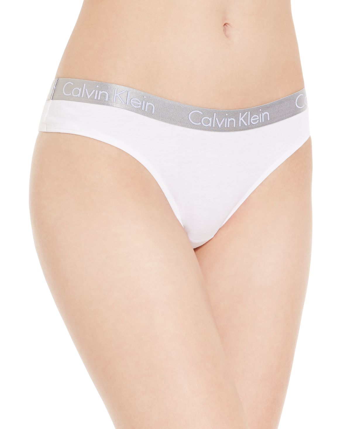Calvin Klein Radiant Cotton Thong Qd3539 White