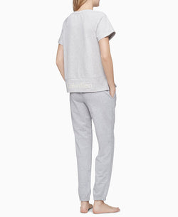 Calvin Klein Reconsidered Comfort Lounge Crewneck T-shirt Grey Heather thumbnail 2