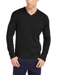 Calvin Klein Regular-fit V-neck Sweater Black thumbnail 1