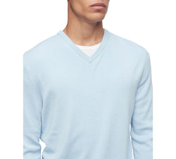 Calvin Klein Regular-fit V-neck Sweater Cerulean Blue thumbnail 3