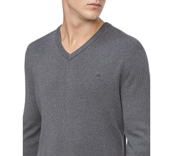 Calvin Klein Regular-fit V-neck Sweater Dark Gray thumbnail 3