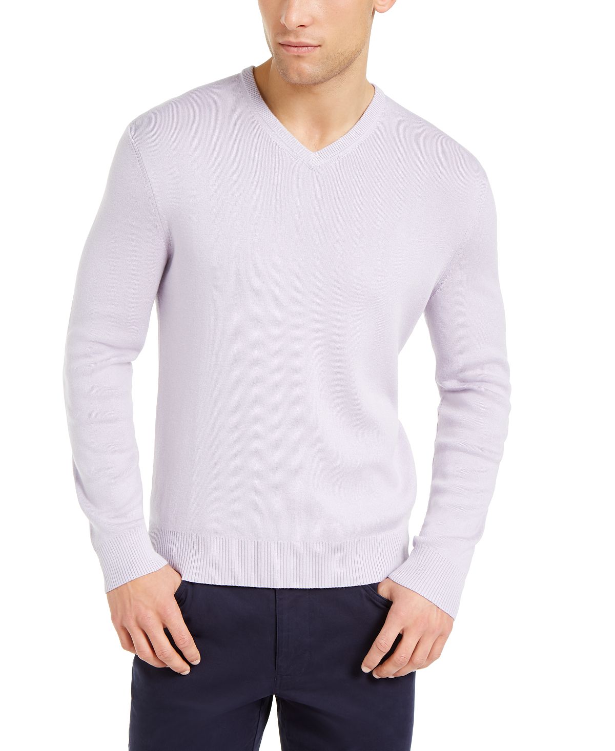 Calvin Klein Regular-fit V-neck Sweater Orchard Purple