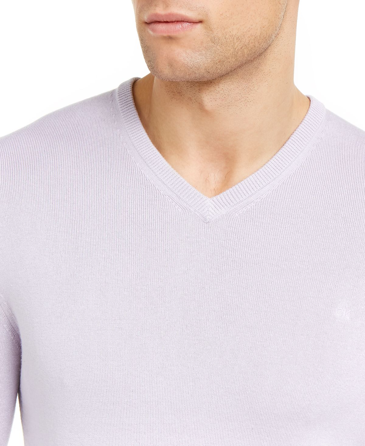 Calvin Klein Regular-fit V-neck Sweater Orchard Purple