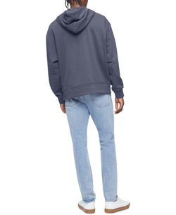 Calvin Klein Relaxed Fit Logo French Terry Hoodie Grisaille thumbnail 3