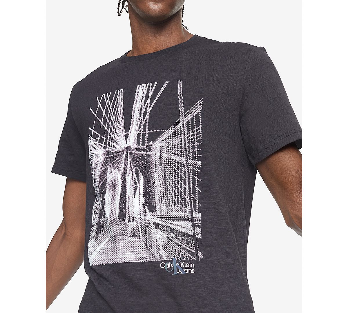 Calvin Klein Relaxed Fit Logo Graphic Print T-shirt NYC Black