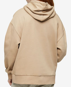 Calvin Klein Relaxed Fit Logo-print Hoodie Travertine thumbnail 2