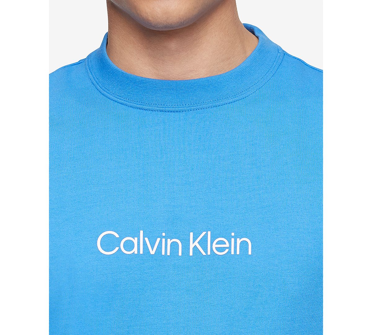 Calvin Klein Relaxed Fit Standard Logo Crewneck T-shirt Palace Blue