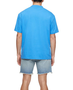 Calvin Klein Relaxed Fit Standard Logo Crewneck T-shirt Palace Blue thumbnail 4