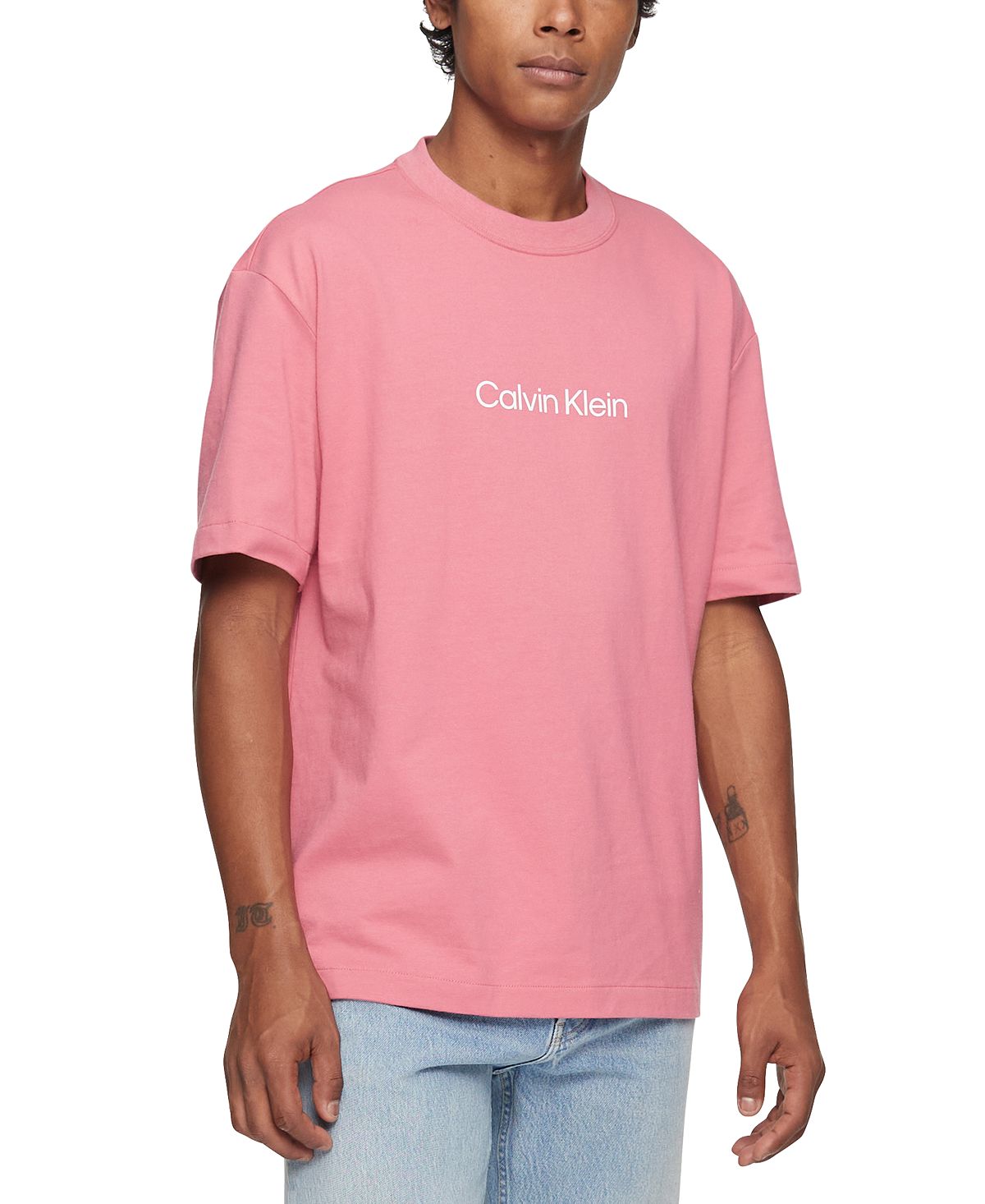 Calvin Klein Relaxed Fit Standard Logo Crewneck T-shirt Rapture Rose