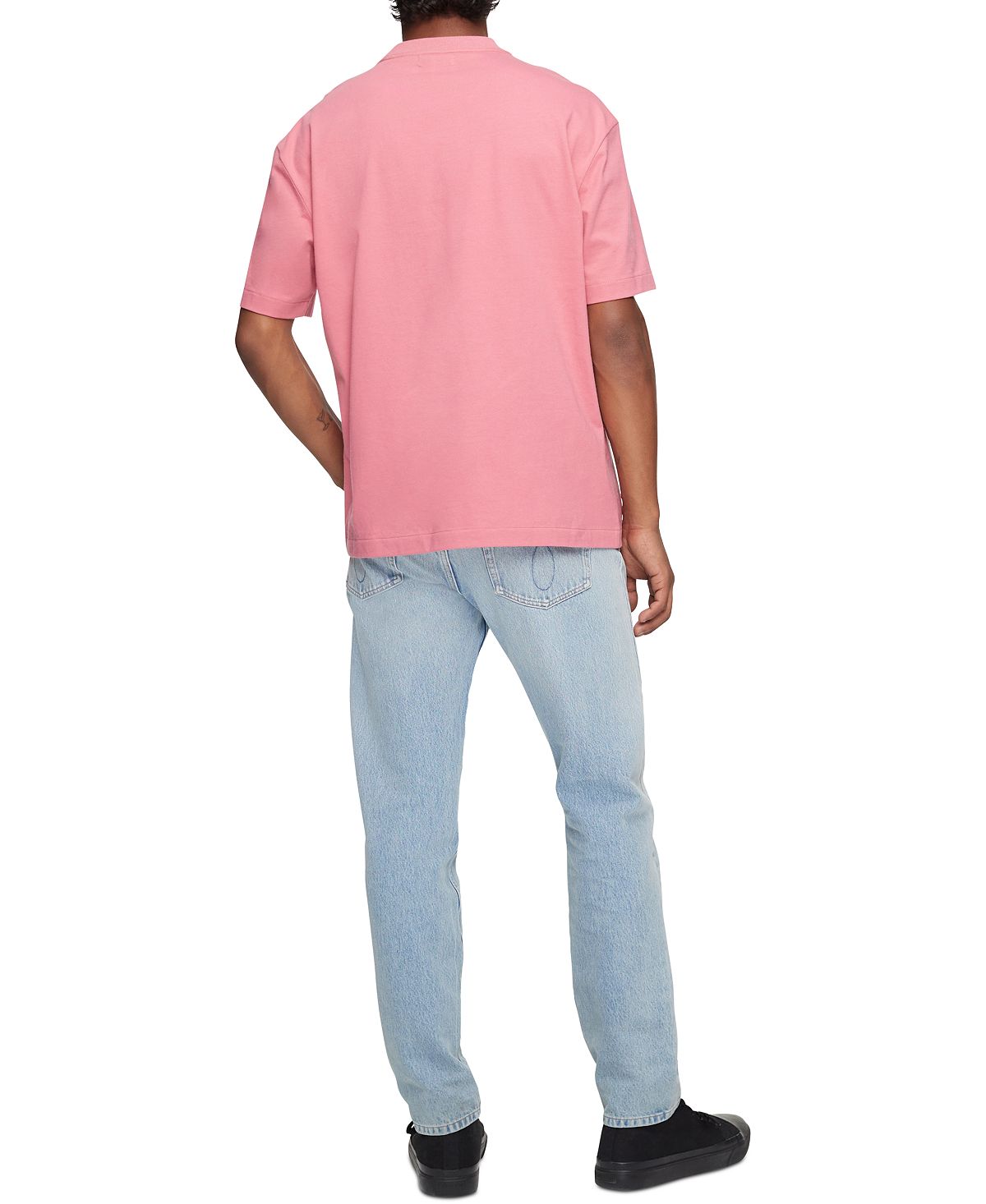 Calvin Klein Relaxed Fit Standard Logo Crewneck T-shirt Rapture Rose