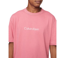 Calvin Klein Relaxed Fit Standard Logo Crewneck T-shirt Rapture Rose thumbnail 3