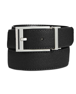 Calvin Klein Reversible Leather Stitched Casual Belt Black thumbnail 1