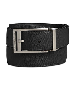 Calvin Klein Reversible Leather Stitched Casual Belt Black thumbnail 2