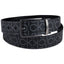 Calvin Klein Reversible Textured Ck Monogram Logo Belt Black