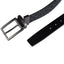 Calvin Klein Reversible Textured Ck Monogram Logo Belt Black
