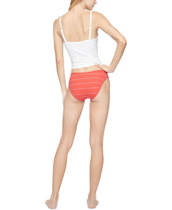 Calvin Klein Ribbed Bikini Spaced Stripe_strawberry Shake thumbnail 2