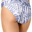 Calvin Klein Ruched Waist Bikini Bottom in Anthracite Summer Palm
