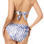 Calvin Klein Ruched Waist Bikini Bottom in Anthracite Summer Palm