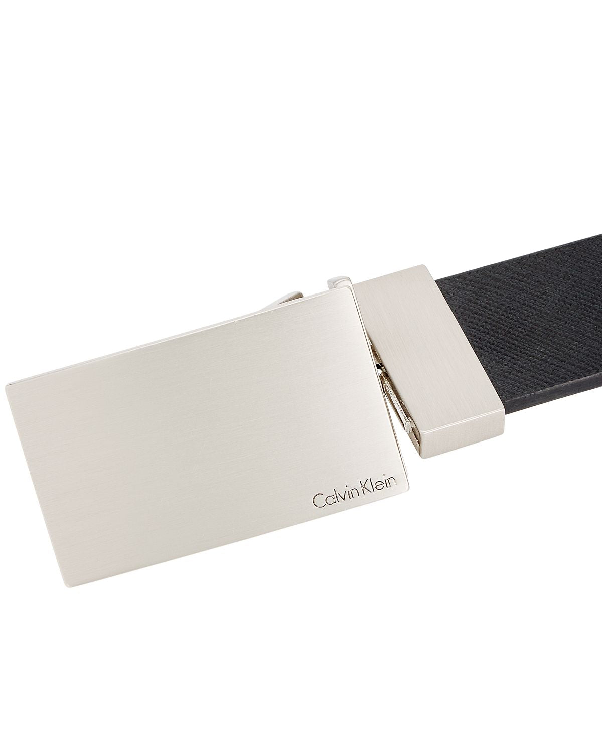 Calvin Klein Saffiano Leather Reversible Dress Belt Navy/Black