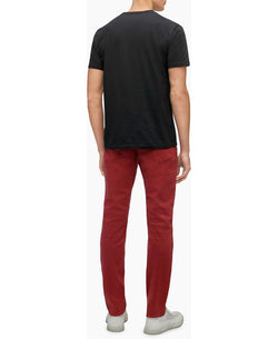 Calvin Klein Satin Stripe Logo Crewneck T-shirt Black thumbnail 2
