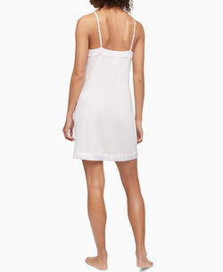 Calvin Klein Satin-trim Chemise Nightgown Pearly Pink thumbnail 2