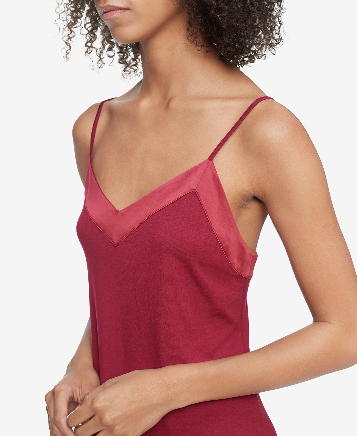 Calvin Klein Satintrim Chemise Nightgown Rebellious CheapUndies